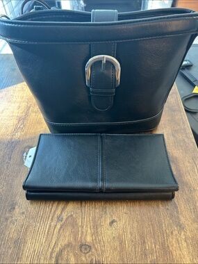 Black Women’s Tote and Wallet Set